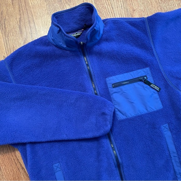 Patagonia Synchilla Retro Blue Fleece Full Zip Jacket size M